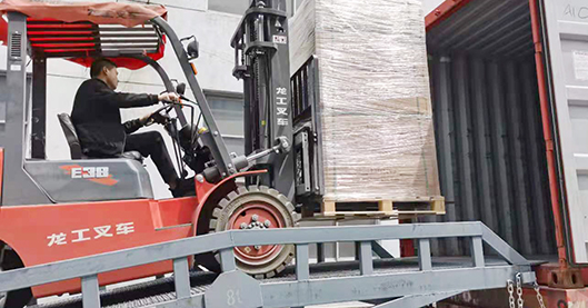 loading with forklift